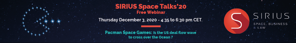 2020 Sirius Space Talks Banner